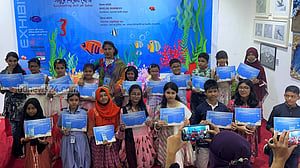 সমুদ্র সচেতনতা বাড়াতে মনসিজের শিল্প প্রদর্শনী