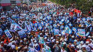 আওয়ামী লীগের শোভাযাত্রা