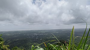 চন্দ্রনাথ পাহাড় থেকে দেখা প্রকৃতি