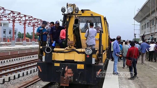 আখাউড়া-আগরতলা রেলপথে চলল ‘গ্যাং কার’