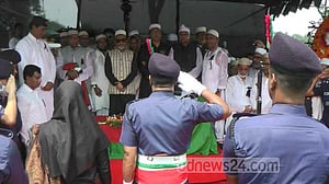 বীর মুক্তিযোদ্ধা নাটোরের এমপি আব্দুল কুদ্দুসকে রাষ্ট্রীয় মর্যাদায় বিদায়
