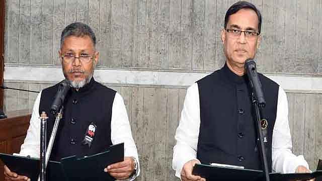 শপথ নিলেন নব নির্বাচিত ২ সংসদ সদস্য