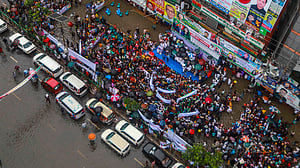 জলাবদ্ধতার মধ্যে বিএনপির সমাবেশ