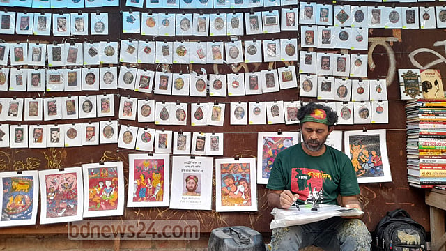 টাইগার নাজির: ফুটপাত যার শিল্পের গ্যালারি