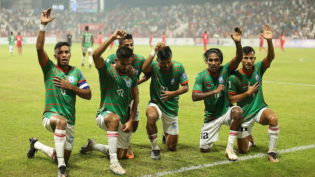 মালদ্বীপকে হারিয়ে বিশ্বকাপ বাছাইয়ের দ্বিতীয় ধাপে বাংলাদেশ