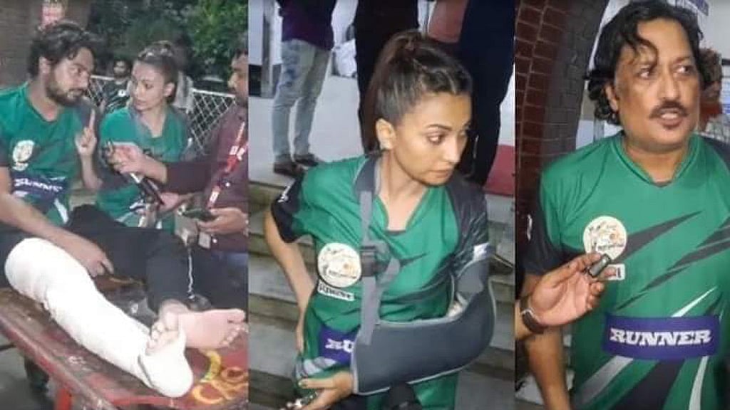 তারকাদের ক্রিকেট লিগে মারামারি