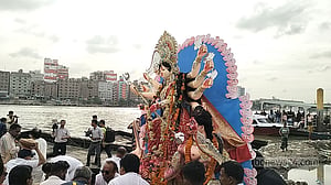 বিসর্জনে বিদায় নিলেন ‘দুর্গতিনাশিনী’