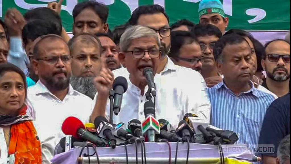 ২৮ অক্টোবর থেকে আন্দোলনের ‘মহাযাত্রা’: ফখরুল