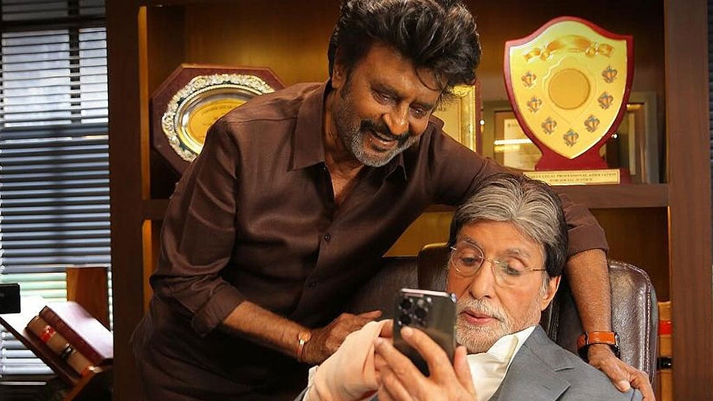 অমিতাভ-রজনীকান্তের যে ছবি ভাইরাল