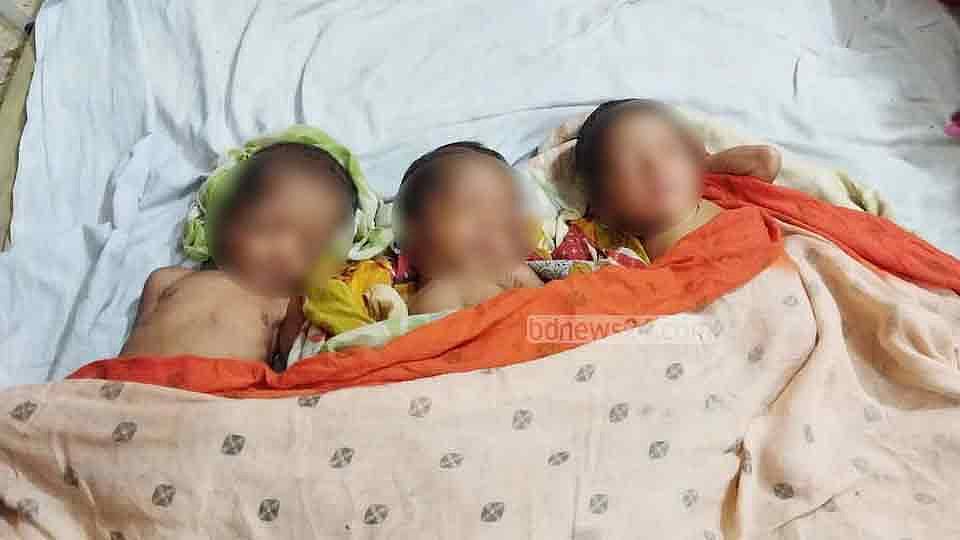 একসঙ্গে তিন সন্তানের জন্ম দিলেন শারমিন