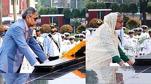 সশস্ত্র বাহিনী দিবসে শিখা অনির্বাণে রাষ্ট্রপতি ও প্রধানমন্ত্রীর শ্রদ্ধা