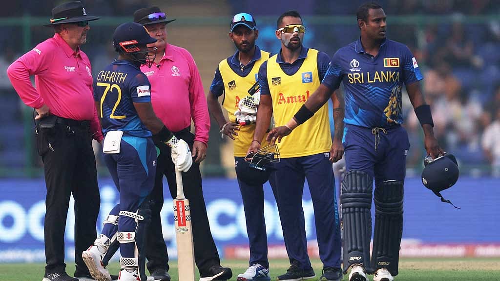 ম্যাথিউসের ‘টাইমড আউট’ ঘিরে যা কিছু জিজ্ঞাসা ও উত্তর