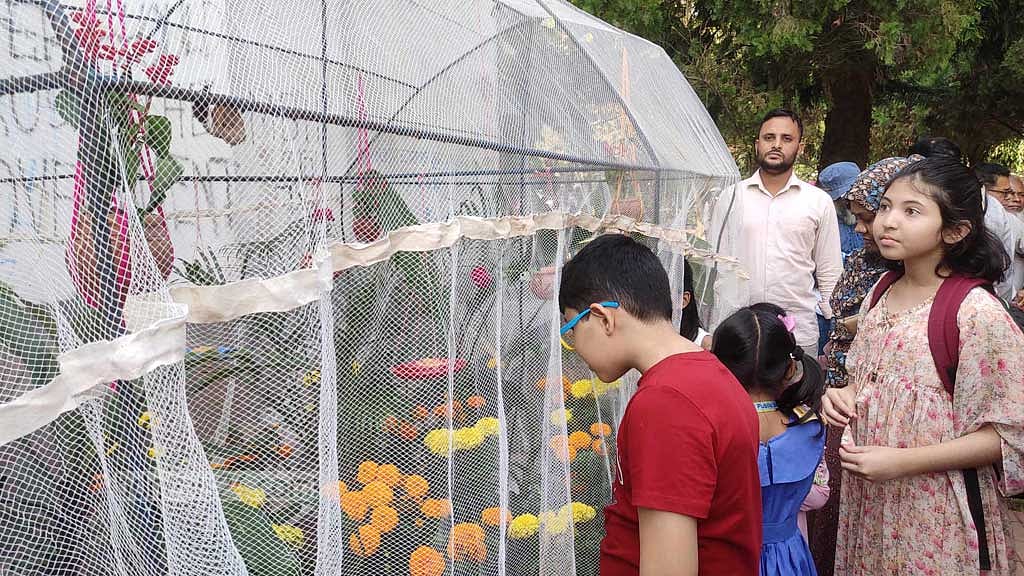 প্রকৃতি সংরক্ষণের প্রত্যয়ে জাবিতে বর্ণিল প্রজাপতি মেলা