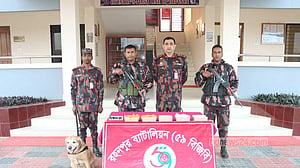 বস্তা ফেলে পালাল ভারত থেকে আসা দুজন, মিলল ১২ কেজি বিস্ফোরক