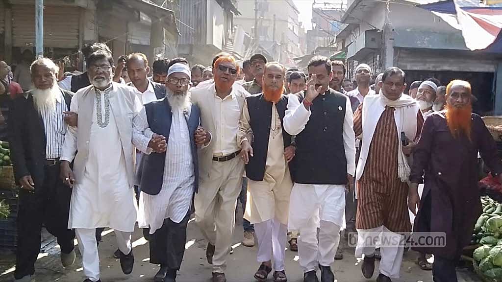 নৌকা হারানো পঙ্কজ আওয়ামী লীগ নেতাদের নিয়ে প্রচারে