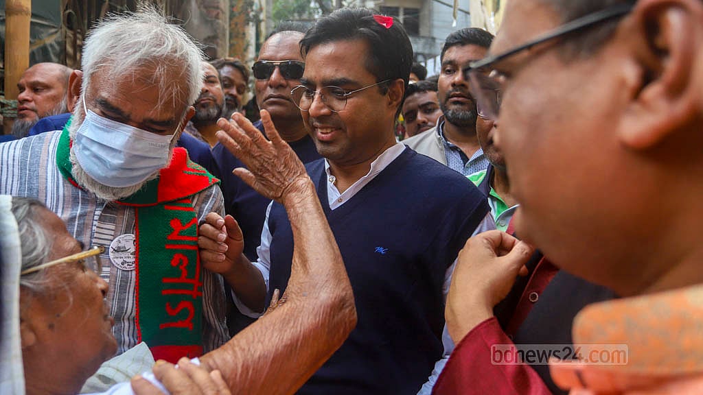 ‘ফাঁকা মাঠেও’ প্রচারে ভোটের আমেজ আনলেন সাঈদ খোকন