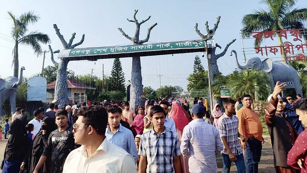বিজয়ের দিনে গাজীপুর সাফারি পার্কে ঈদের মত ভিড়
