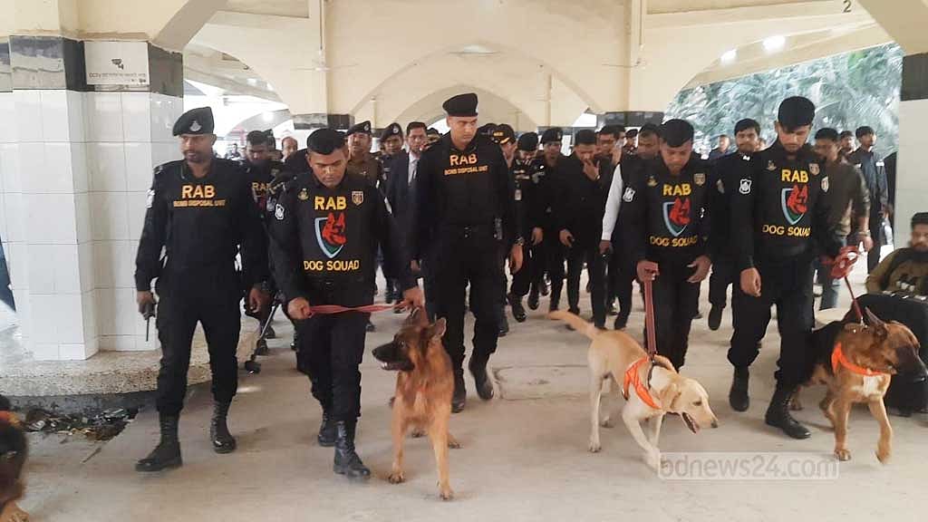 ট্রেনের নিরাপত্তায় এবার র‌্যাবের ডগ স্কোয়াড