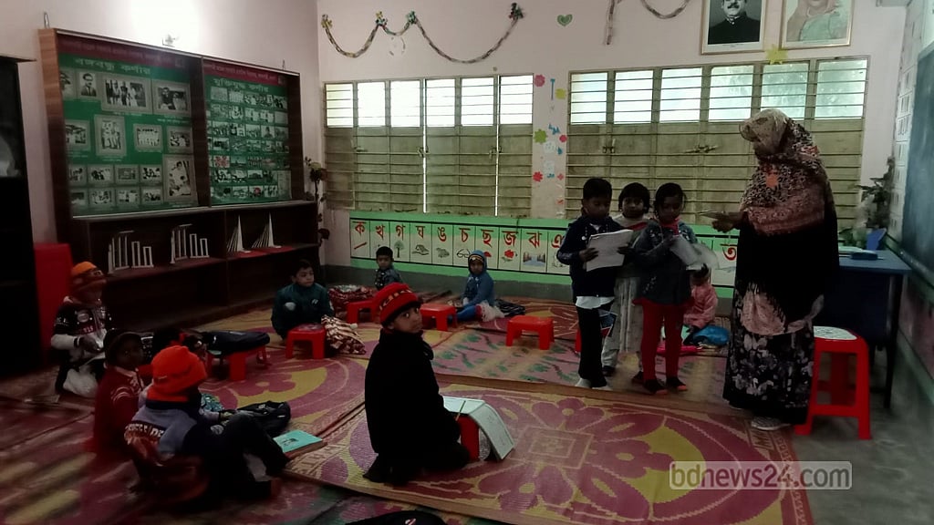 নওগাঁয় তীব্র শীতে একদিন বিদ্যালয় বন্ধ