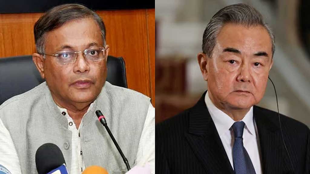 হাছান মাহমুদকে শুভেচ্ছা জানিয়েছেন চীনের পররাষ্ট্রমন্ত্রী
