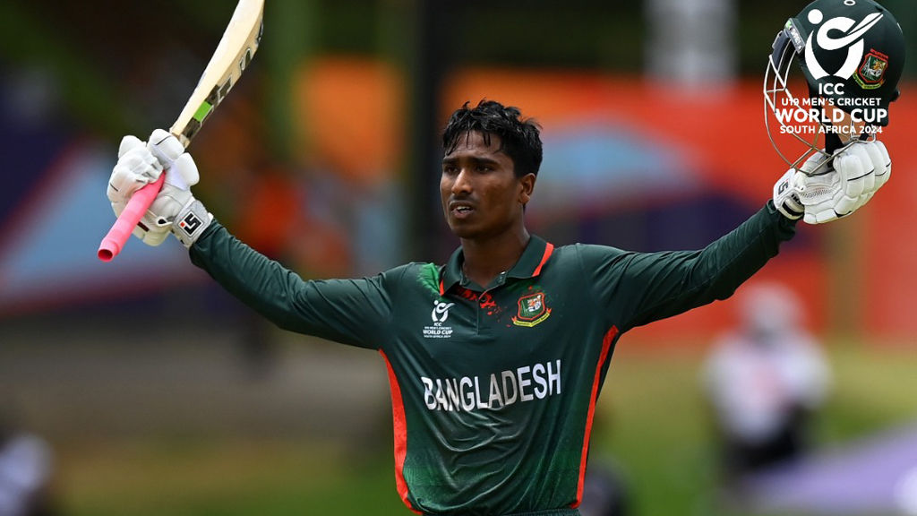 আরিফুলের রেকর্ড ছোঁয়া সেঞ্চুরিতে সুপার সিক্সে বাংলাদেশের যুবারা