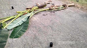 ভোটের আগেরদিন মেহেরপুর সড়কে বোমা সদৃশ্য বস্তু