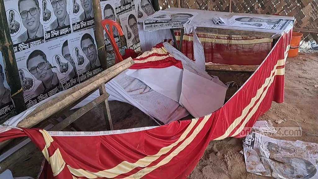 ফেনীতে তৃণমূল বিএনপি প্রার্থীর নির্বাচনি কার্যালয় ভাঙচুর, থানায় অভিযোগ