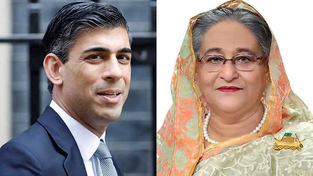 হাসিনাকে সুনাকের চিঠি, পাশে থাকার প্রতিশ্রুতি