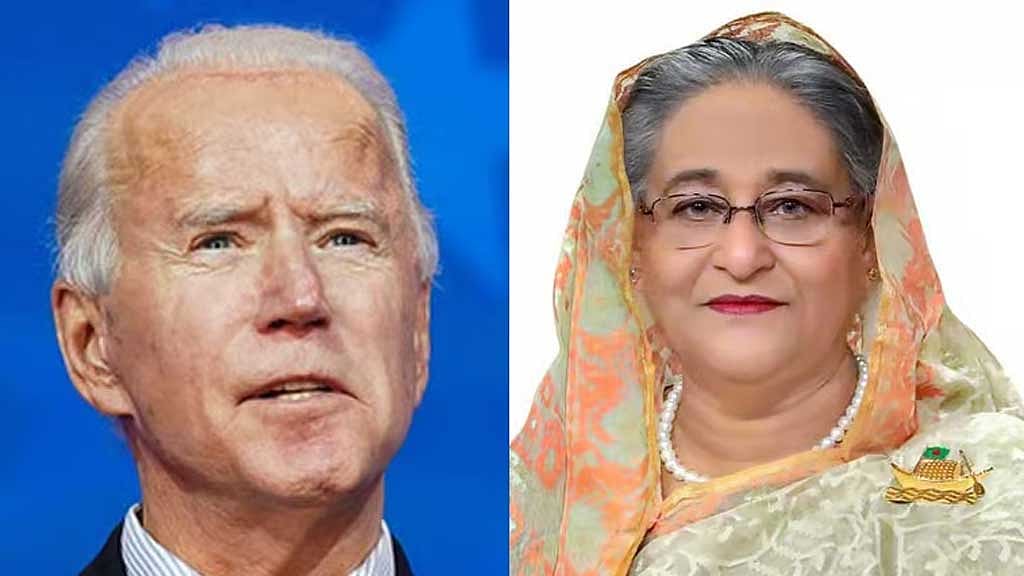 হাসিনাকে বাইডেনের চিঠি: ‘একসঙ্গে’ কাজ করার প্রত্যয়