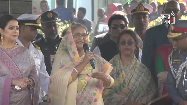 আনসার ও গ্রাম প্রতিরক্ষা বাহিনীর সমাবেশে প্রধানমন্ত্রী