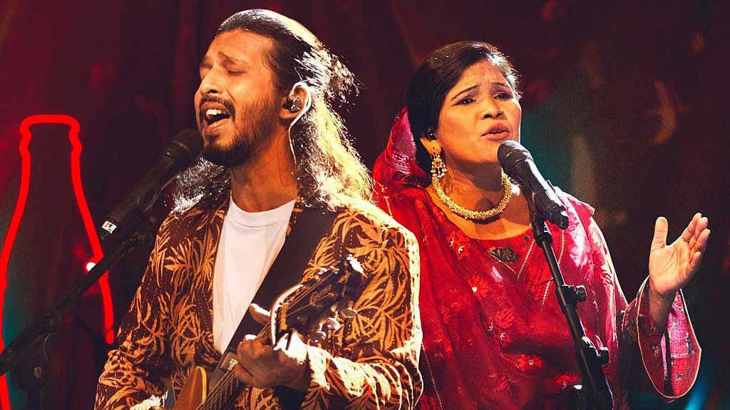 কোক স্টুডিওতে সিলেটের হামিদা বানু, সঙ্গে অর্ণব