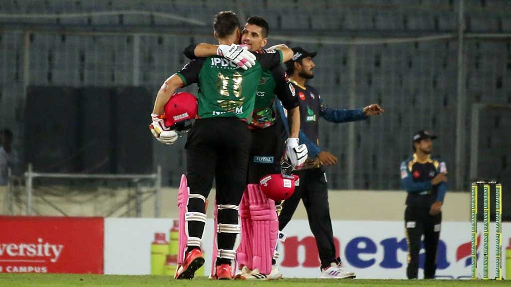শান্তর ব্যাটে রানের ঝিলিক, ঢাকাকে ফের হারাল সিলেট