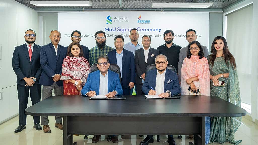 স্বয়ংক্রিয় পেমেন্ট সুবিধার জন্য স্ট্যান্ডার্ড চার্টার্ডের সঙ্গে বার্জারের চুক্তি