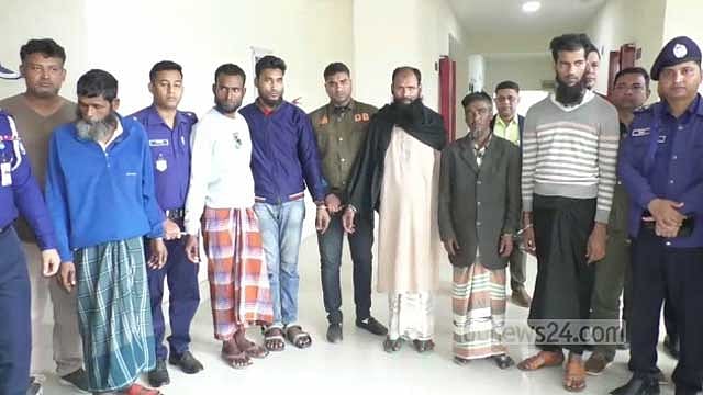 দিনাজপুরের রাইস মিলে ডাকাতির ঘটনায় গ্রেপ্তার ৬