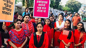 হামলার প্রতিবাদে সিলেটে সংস্কৃতি কর্মীদের মৌন মিছিল