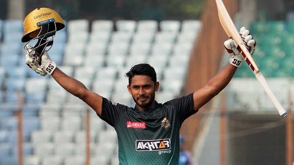 ৮ ছক্কায় তানজিদের ঝলমলে শতক