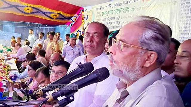 সরকারের দুর্নীতির কারণে মানুষ অসহায়, কুমিল্লায় জি এম কাদের