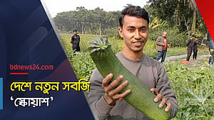 ‘স্কোয়াশ’ চাষে প্রথমবারেই সফলতা