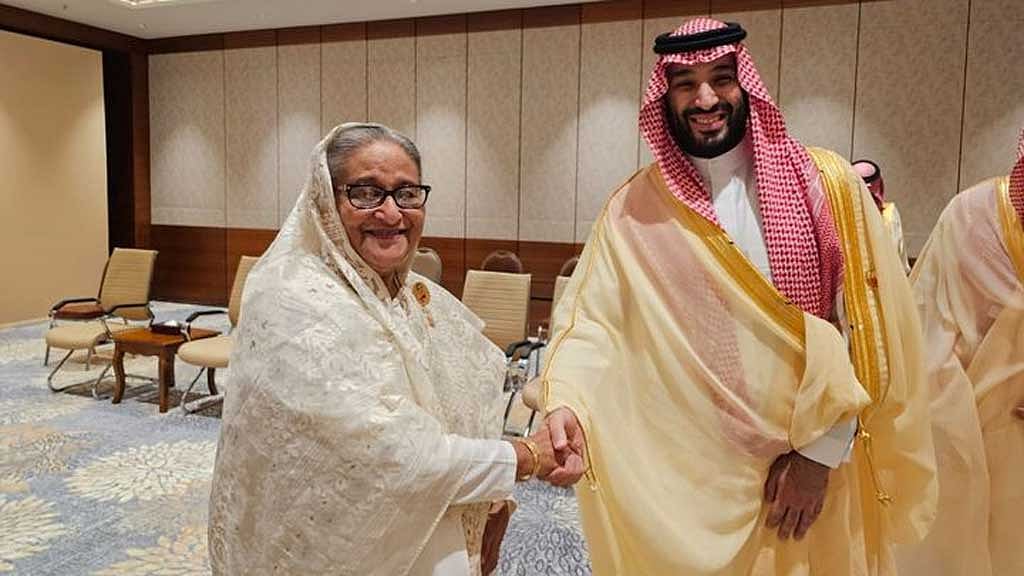 বাংলাদেশে সহযোগিতা বাড়ানোর প্রতিশ্রুতি সৌদি যুবরাজের