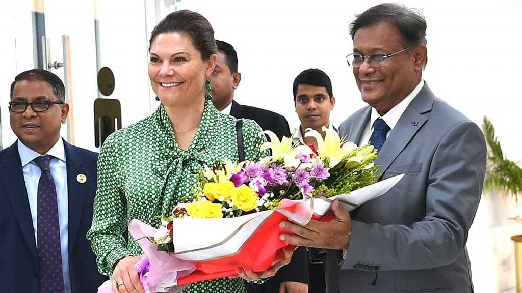 সুইডেনের যুবরাজ্ঞী ভিক্টোরিয়া ঢাকায়