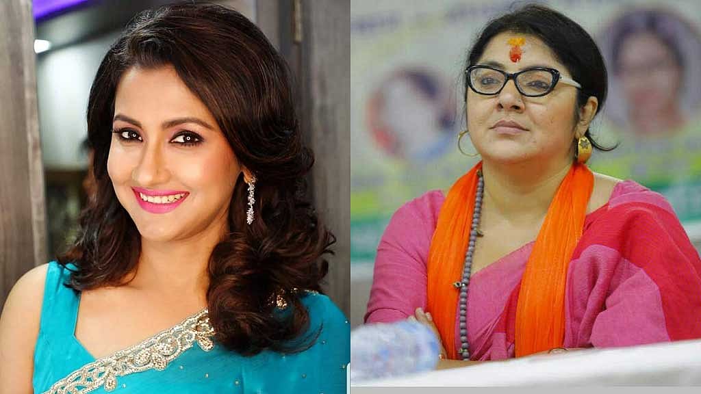 লকেট রাঁধলেন, ভাত বেড়ে খাওয়ালেন রচনা