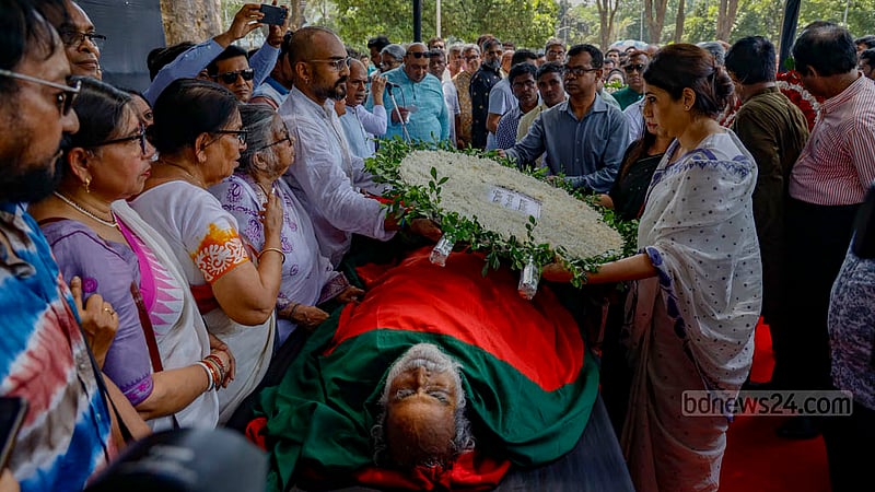 কেন্দ্রীয় শহীদ মিনারে শিব নারায়ণ দাশকে শ্রদ্ধা নিবেদন করেন সংস্কৃতি বিষয়ক প্রতিমন্ত্রী নাহিদ&amp;nbsp;ইজাহার&amp;nbsp;খান।