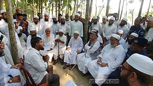 মধুখালীতে গণপিটুনিতে নিহত দুই ভাইয়ের বাড়িতে হেফাজতের নেতারা