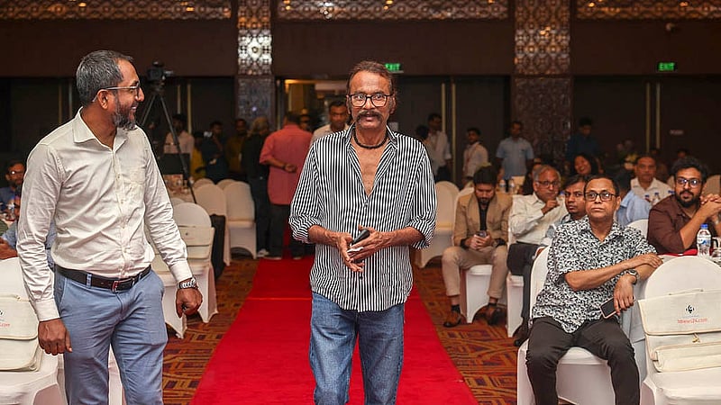 বিডিনিউজ টোয়েন্টিফোর ডটকমের ১৯ বছর পূর্তির অনুষ্ঠানে অভিনেতা ও নির্মাতা সালাউদ্দিন লাভলু।