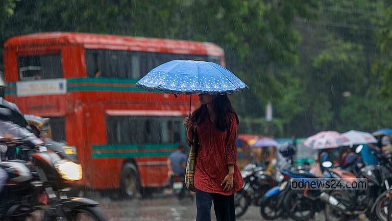 ঘূর্ণিঝড় দানার প্রভাবে রাজধানীতে বৃহস্পতিবার দিনভর বৃষ্টিতে ছাতা হাতে চলাচল করতে দেখা প্রায় সবাইকে