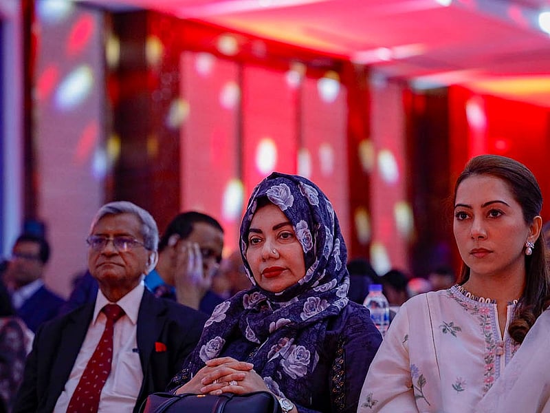 বিডিনিউজ টোয়েন্টিফোর ডটকমের ১৯ বছর পূর্তির অনুষ্ঠানে জাতীয়তাবাদী মহিলা দলের সভাপতি আফরোজা আব্বাস।