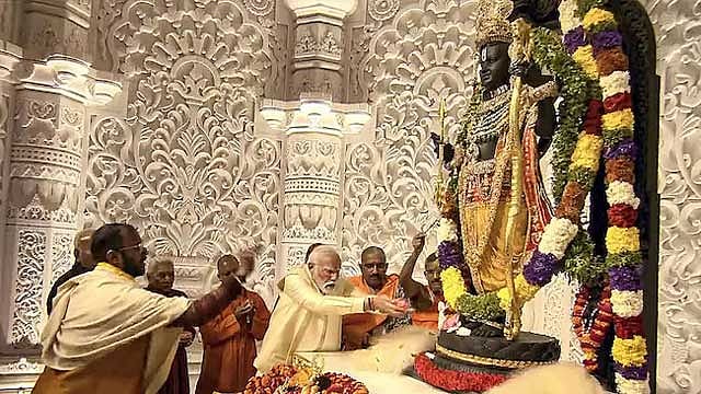 গত ২২ জানুয়ারি অযোধ্যায় রাম মন্দিরের উদ্বোধন করেন প্রধানমন্ত্রী নরেন্দ্র মোদী।