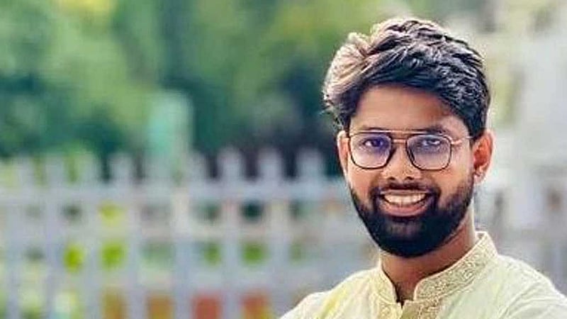 এজিএস পদে জয়ী ছাত্রদলের আইয়ুবুর রহমান তৌফিক।