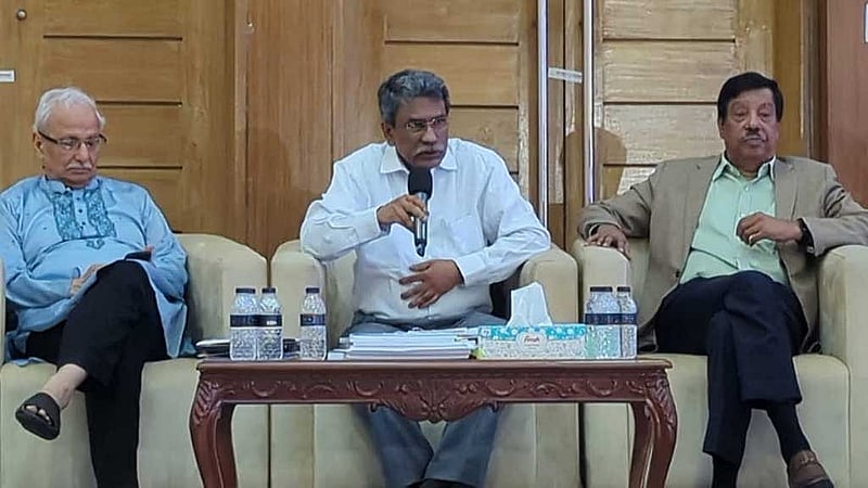 জাতীয় ঐকমত্য কমিশনের সহসভাপতি আলী রীয়াজ। 