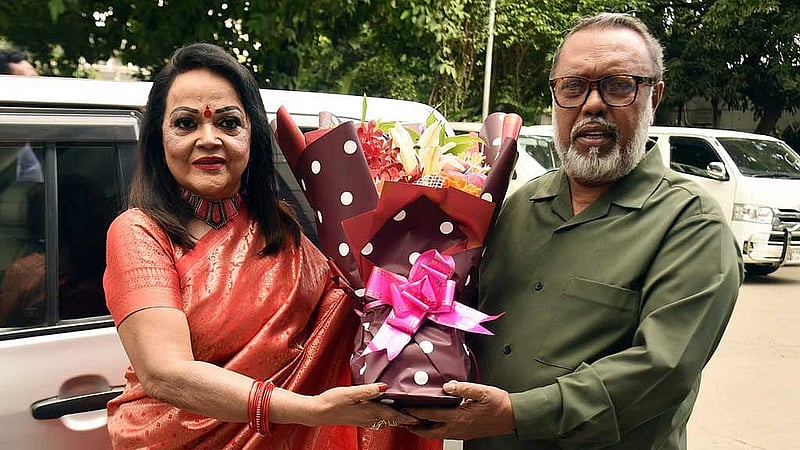 সাবিনা ইয়াসমিন ও শাইখ সিরাজ। ছবি: চ্যানেল আইয়ের সৌজন্যে।
